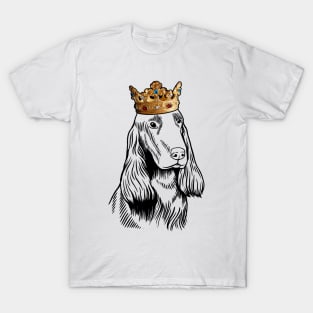 Field Spaniel Dog King Queen Wearing Crown T-Shirt